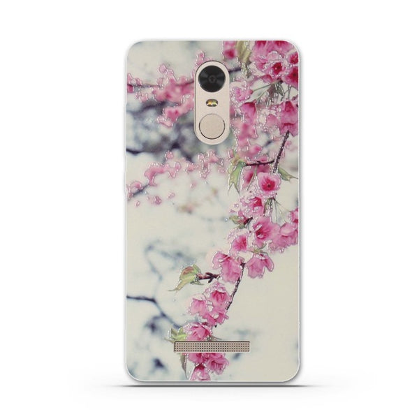 Flower Print Case for Xiaomi Redmi Note 3 Pro prime Soft Silicone Back Cover for Redmi Note 3/ Red Rice Note 3 /Hongmi Note 3