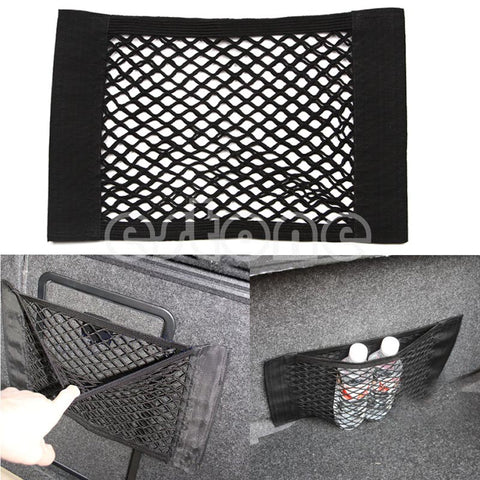 Kris 1Pc Auto Car Rear Trunk Back Seat Elastic String Net Mesh Storage Bag Pocket Cage 40*25cm free shipping