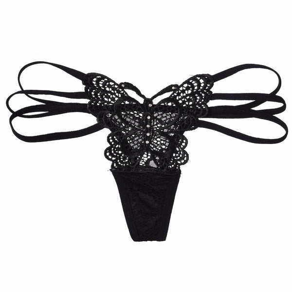 3 Piece Sexy Cotton Cute Butterfly Women's Panties Hot Sale Solid Women Underwear Thongs 2017