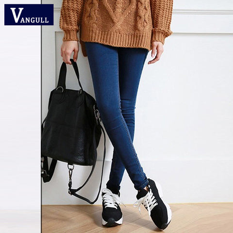 Skinny Jeans Woman Autumn New 2017 High Quality Women Fashion Slim Jeans Female washed casual skinny Stretch pencil Denim Pants