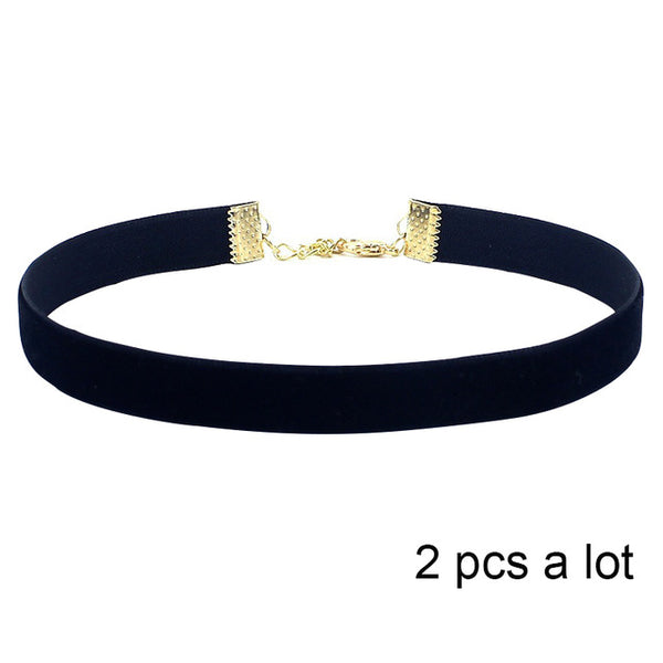 JOYROX Punk Style Black Velvet Colar 2017 Fashion Women Choker Hot Gothic Pendant Ladies Collar Necklace Chocker Jewelry Gifts