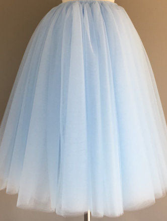 Puffy7 Layers Tulle Skirt Hidden Zipper Quality High Waisted Maxi Skirts Womens Adult TUTU Pleated Bridesmaids Faldas Petticoat