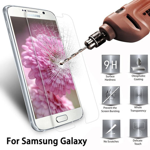 Tempered Glass Screen Protector for Samsung Galaxy Note 2 3 4 5 S3 S4 S5 S6 mini A3 A5 A7 A8 J1 J5 J7 E5 E7 G360 G850 Cover Film