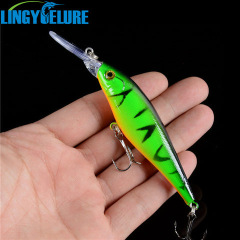 2017 Hot Sale 10 Colors 11cm 10.5g Hard Bait Minnow Fishing lures Bass 4# Hooks Good Quality