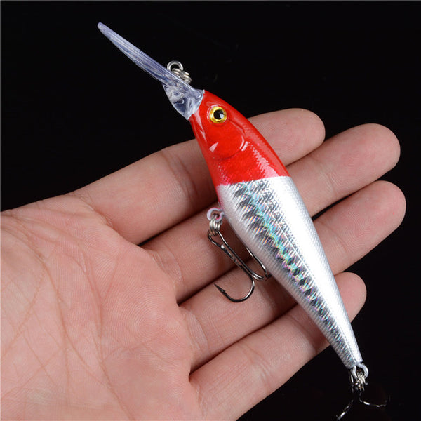 2017 Hot Sale 10 Colors 11cm 10.5g Hard Bait Minnow Fishing lures Bass 4# Hooks Good Quality