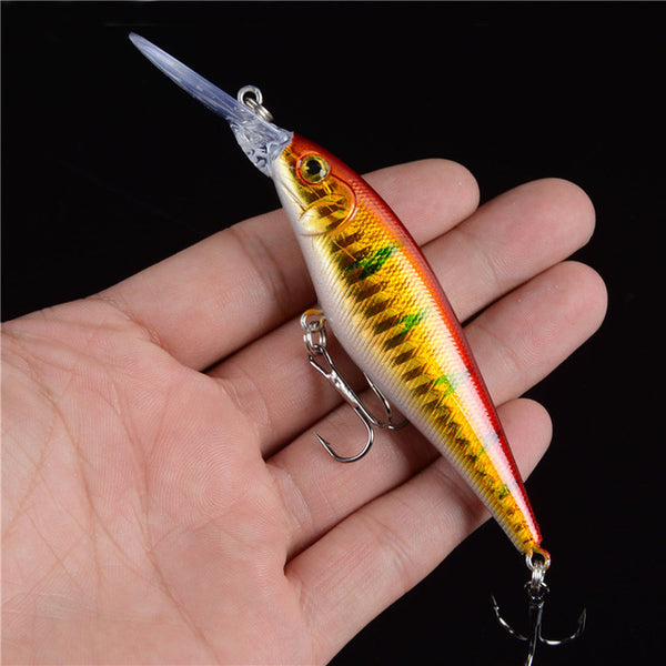 2017 Hot Sale 10 Colors 11cm 10.5g Hard Bait Minnow Fishing lures Bass 4# Hooks Good Quality