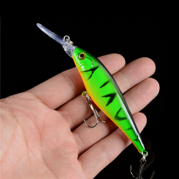 2017 Hot Sale 10 Colors 11cm 10.5g Hard Bait Minnow Fishing lures Bass 4# Hooks Good Quality