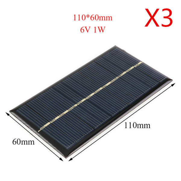 Solar Panel 6V 1W 110*60mm Portable Mini Sunpower DIY Painel For Solar Light Lamp Battery Toys Phone Charger Solar Charger