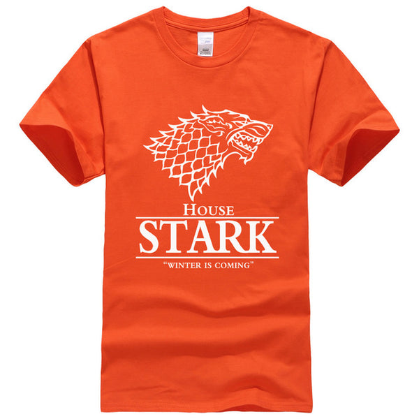 2017 Men  T Shirt House Stark Winter Is Coming printed summer style tees Male harajuku top fitness brand clothing