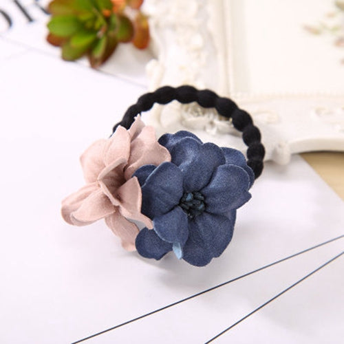 5 piece/lot Elastic Hair Ring Flower Hair Rubber bands Rope Cloth Headbands Ties Hair Accessories for Women & Girls