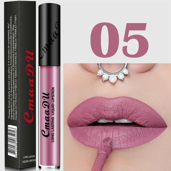 Lip Brand Matte Liquid Lipstick Nude Metallic Matte Lipstick Waterproof Lip Gloss Makeup Lipstick Liquid Matte Cosmetics