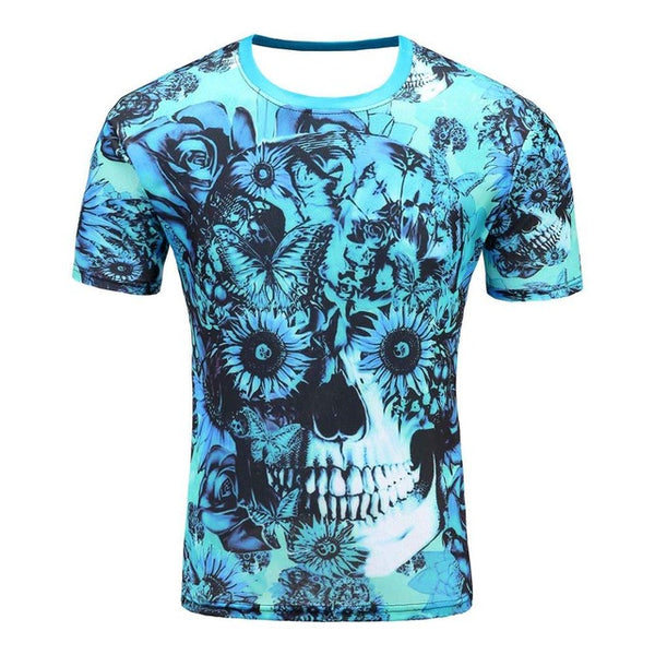 Men's Short Sleeve Polyester O-Neck T-Shirt Punk 3D Print Suicide squad T shirt Men t shirt M-4XL 2017 New Fashion top tees