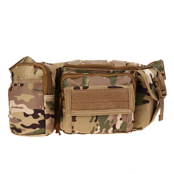 3L Tactical Bag Sport Bags 600D Waterproof Oxford Military Waist Pack Molle Outdoor Pouch Bag Durable Backpack forCamping Hiking