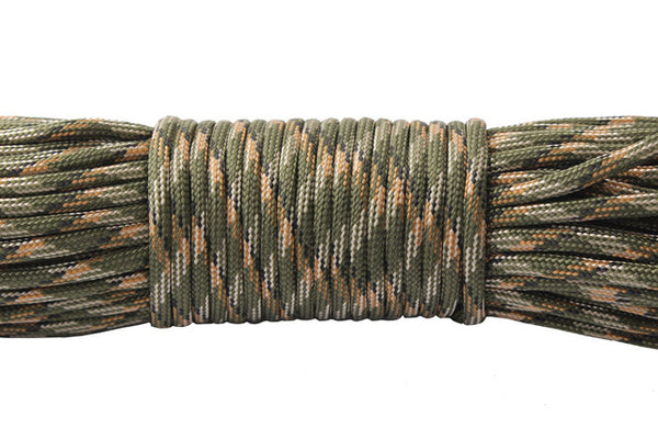 outdoor camping Paracord Parachute Cord Lanyard Rope Mil Spec Type III 7Strand 50feet ,100feet