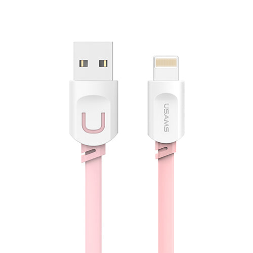 For IPhone Cable IOS 10 9 USAMS 2.1A Fast Charging 0.25m 1m 1.5m Flat Usb Charger Cable For iPhone 7 i6 iPhone 6 6s Cable