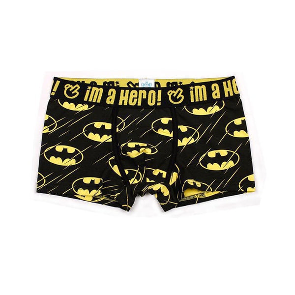 PINK HEROES Men Underwear Boxers Fashion Cartoon Printed Cotton Men Boxer Shorts Underwear Men Boxer Shorts Brand Cueca Panties