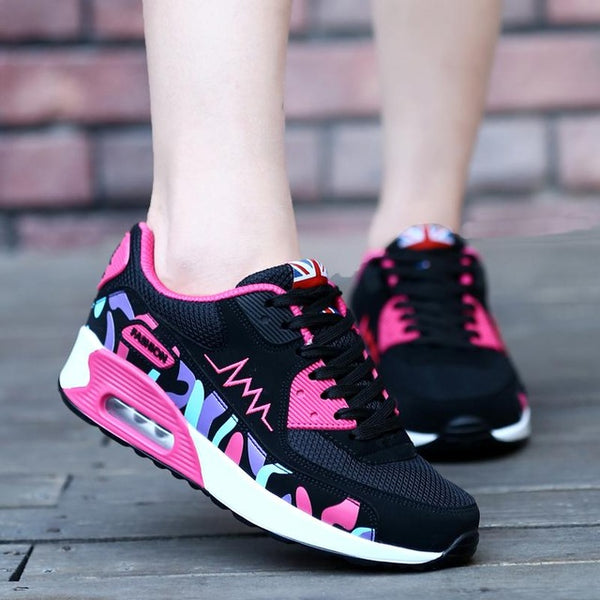 New 2017 Fashion Flats Women Trainers Breathable Sport Woman Shoes Casual Outdoor Walking Women Flats Zapatillas Mujer