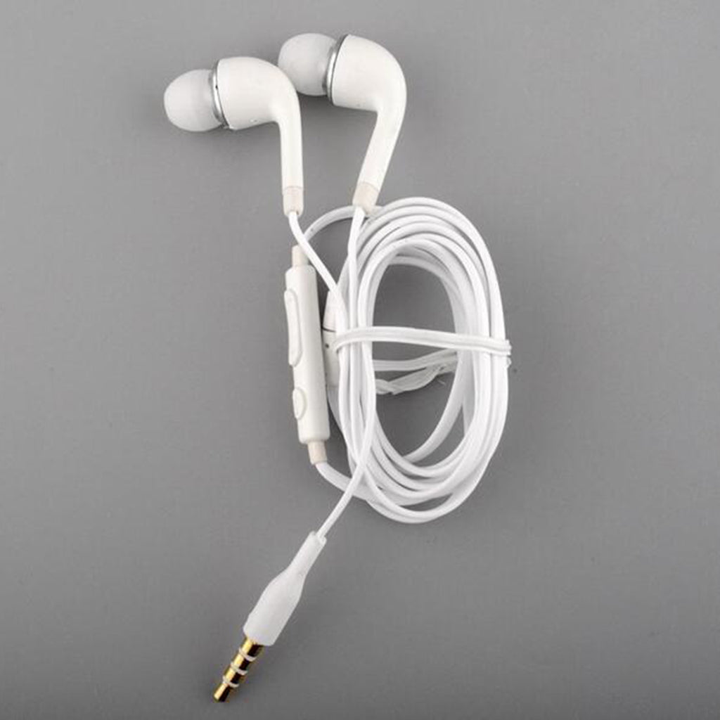 Brand New & High Quality White Handsfree Headset In Ear Earphones For SAMSUNG GALAXY S4 With Remote MIC