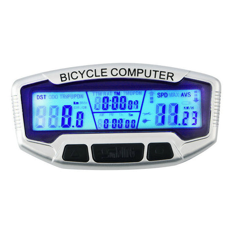 Wired Waterproof LCD Bicycle Computer Bike Cycling Computer Odometer Luminous Night Speedometer for bike wired Velometer bicycle