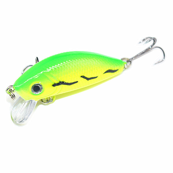 1Pcs 5cm 3.5g Minnow Hard Fishing Lure Artificial Bait 3D Eyes Fishing Pesca Wobblers Japan Mini Crankbait Minnows YR-201