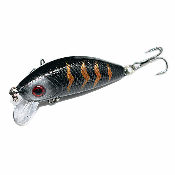 1Pcs 5cm 3.5g Minnow Hard Fishing Lure Artificial Bait 3D Eyes Fishing Pesca Wobblers Japan Mini Crankbait Minnows YR-201