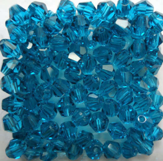 Isywaka Sale Hot Blue 200PCS 4mm Bicone Austria Crystal Beads charm Glass Beads Loose Spacer Bead for DIY Jewelry Making
