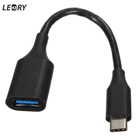 LEORY Type-C USB 3.1 To USB 3.0 OTG Adapter Type C Data Cable Connector For Macbook For Letv Max For Xiaomi 4C USB C Cable
