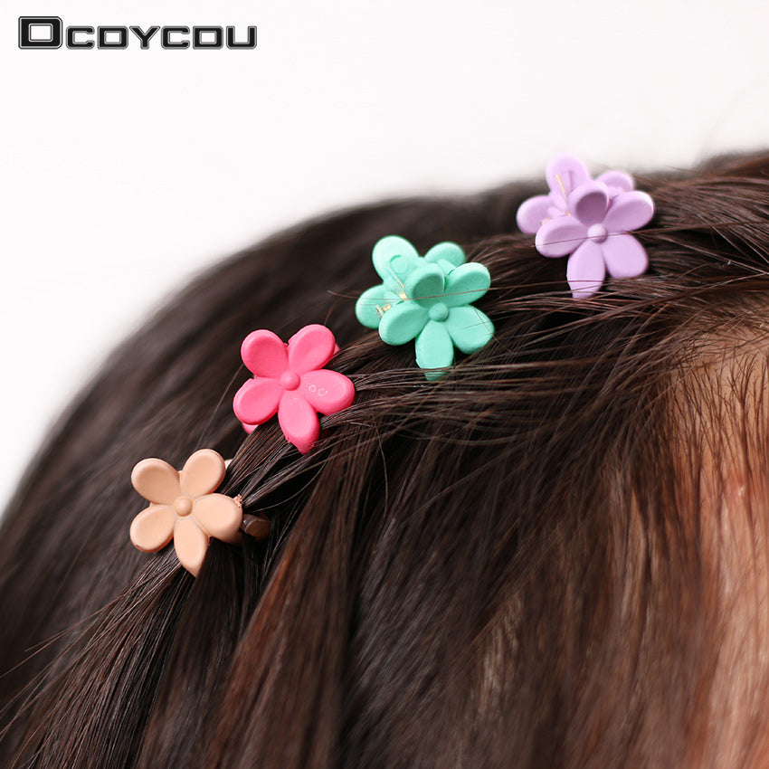 40 pcs Fashion Hair Accessories Hairpins Small Flowers Gripper Korean Children 4 Claws Plastic Hair Clip Clamp