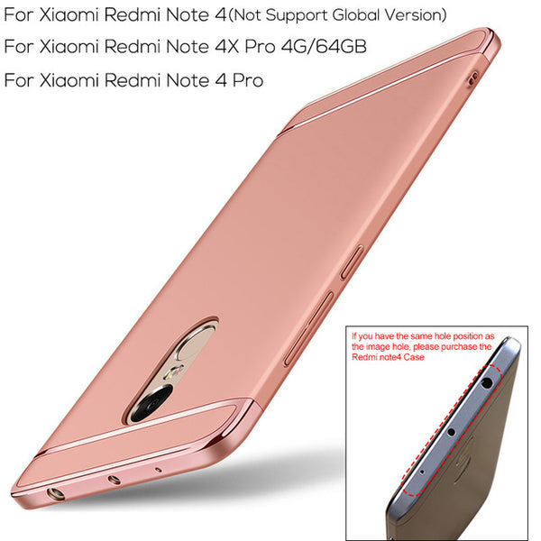 For Xiaomi RedMi Note 4 Case, TOPK Luxury 3-IN-1 Shockproof Frosted Shield Hard Back Cover Case for Xiaomi Redmi Note 4X