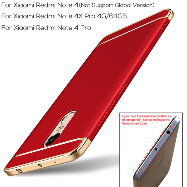 For Xiaomi RedMi Note 4 Case, TOPK Luxury 3-IN-1 Shockproof Frosted Shield Hard Back Cover Case for Xiaomi Redmi Note 4X