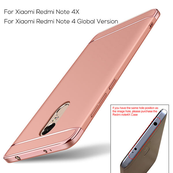 For Xiaomi RedMi Note 4 Case, TOPK Luxury 3-IN-1 Shockproof Frosted Shield Hard Back Cover Case for Xiaomi Redmi Note 4X