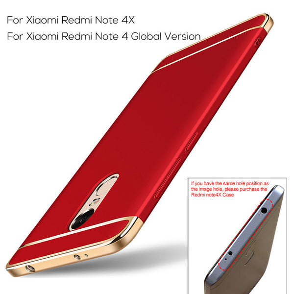 For Xiaomi RedMi Note 4 Case, TOPK Luxury 3-IN-1 Shockproof Frosted Shield Hard Back Cover Case for Xiaomi Redmi Note 4X