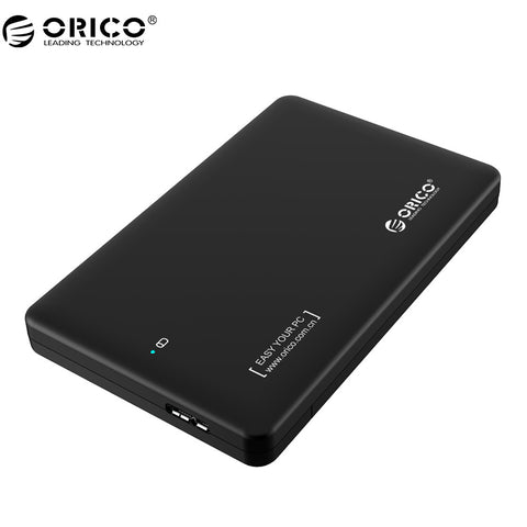 ORICO 2599US3-V1 2.5-Inch SATA to USB 3.0 External Enclosure, Tool Free, USB 3.0 SuperSpeed HDD Case/Caddy/Box(Not with HDD)