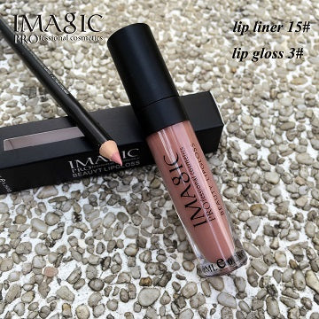 IMAGIC Matte Lip Gloss Lipliner Kit Waterproof Long Lasting Gloss Matte lipstick Makeup Lips lipgloss  kit