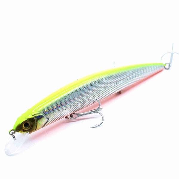 AOCLU Jerkbait wobblers 7 Colors 13cm 20.0g Hard Bait Minnow Crank Fishing lures Bass Fresh Salt water 4# VMC hooks