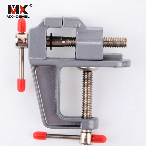 MX-DEMEL 1PCS Mini Aluminum Bench Table Swivel Lock Clamp Vice Craft Jewelry Hobby Vise Wholesale
