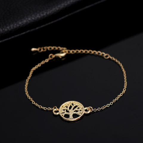 Shuangsho Fashion Link Chain Tree of Life Charm Bracelet for Women Simple Tree Men Bracelets Bangles Party Gift pulseras SL037
