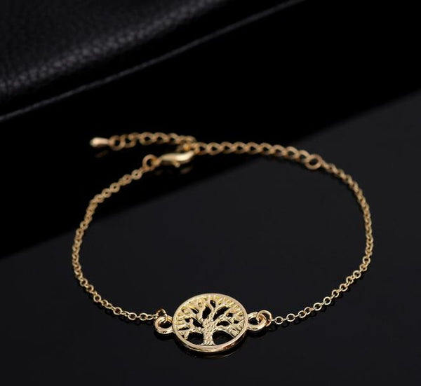Shuangsho Fashion Link Chain Tree of Life Charm Bracelet for Women Simple Tree Men Bracelets Bangles Party Gift pulseras SL037