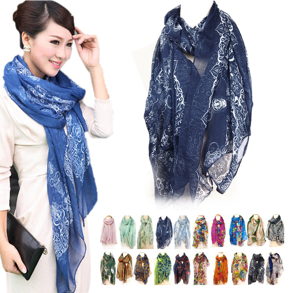 Mix Beauty Color Style Girls Women's Ladies Large Long Soft Neck Scarf Warm Wrap Scarves Shawl