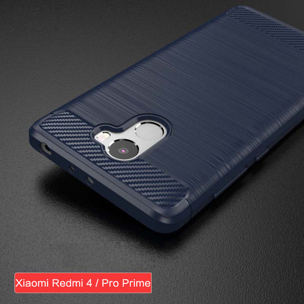 LEPHEE Xiaomi Redmi 4 Pro Case TPU Cover Xiaomi Redmi 4 Prime Cases Silicone Soft Carbon Fiber Full Cover Redmi 4 Global Version