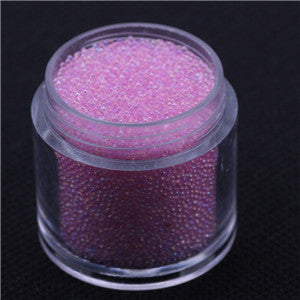 Nail Studs Powder 0.6-0.8mm 0.8-1mm 15g/jar Clear AB Caviar Mini Glitter Beads Manicures Decoration Nail Art Rhinstone Glitter