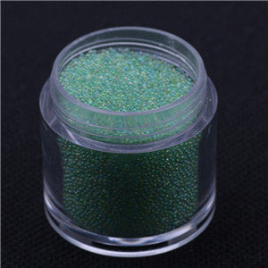 Nail Studs Powder 0.6-0.8mm 0.8-1mm 15g/jar Clear AB Caviar Mini Glitter Beads Manicures Decoration Nail Art Rhinstone Glitter