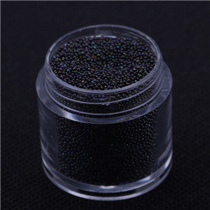 Nail Studs Powder 0.6-0.8mm 0.8-1mm 15g/jar Clear AB Caviar Mini Glitter Beads Manicures Decoration Nail Art Rhinstone Glitter