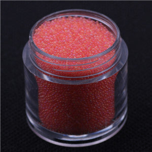 Nail Studs Powder 0.6-0.8mm 0.8-1mm 15g/jar Clear AB Caviar Mini Glitter Beads Manicures Decoration Nail Art Rhinstone Glitter