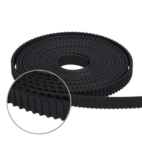 10meter Black Rubber GT2-6mm open timing belt width 6mm GT2 belt  For 3D Printer GT2 Pulley A604