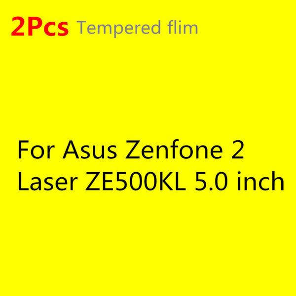 HATOLY 2PCS Tempered Glass for Asus Zenfone 2 ZE500CL ZE500kl ZE550KL ZE601KL ZE551ML Screen Glasses Clear Protective Film ^<