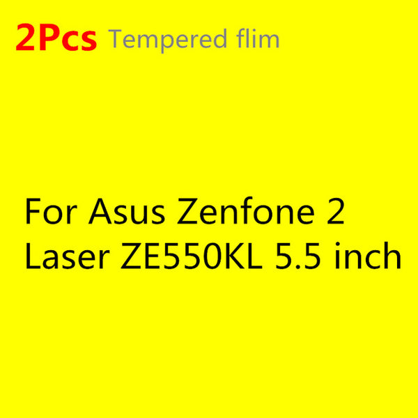 HATOLY 2PCS Tempered Glass for Asus Zenfone 2 ZE500CL ZE500kl ZE550KL ZE601KL ZE551ML Screen Glasses Clear Protective Film ^<