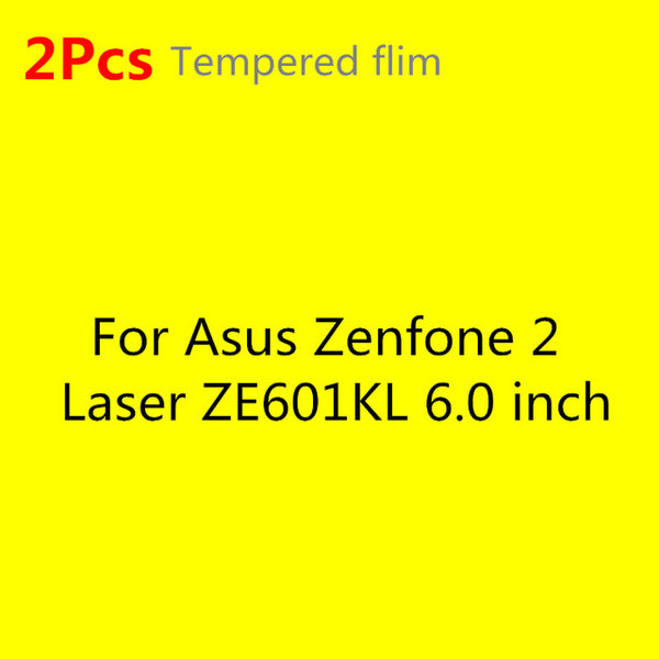 HATOLY 2PCS Tempered Glass for Asus Zenfone 2 ZE500CL ZE500kl ZE550KL ZE601KL ZE551ML Screen Glasses Clear Protective Film ^<