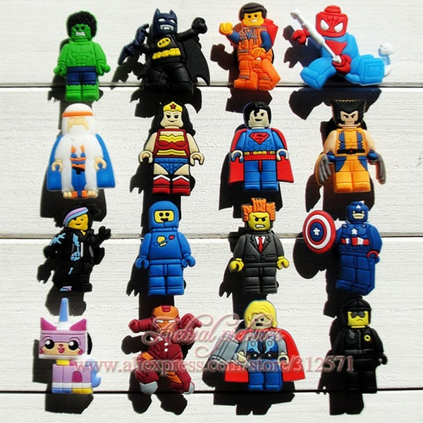 Free shipping,11-19pcs Cartoon PVC shoe charms shoe decoration shoe accessories for Wristbands,Fit croc jibz,Kids Party Gift