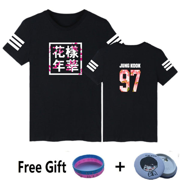 BTS Kpop Short Sleeve T Shirts Korean Bangtan Boys Fashion T-shirt Women/men k-pop Cotton Casual Hip Hop Funny 4XL plus size